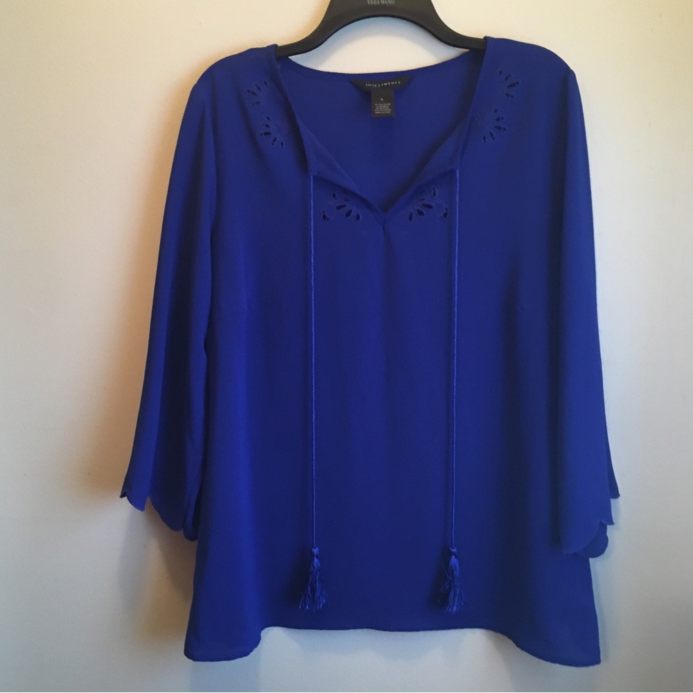 Elegant Royal Blue Women's Blouse